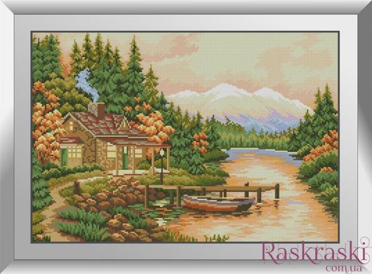 Картина з мозаїки Осінній вечір Dream Art (DA-31442) фото інтернет-магазину Raskraski.com.ua
