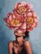 Алмазная картина Девушка в цветущем пионе (BGZS1189) — фото комплектации набора