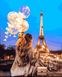 Картина за номерами Повітряні кулі вечірнього Парижу (VP1380) Babylon — фото комплектації набору
