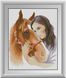 Набір алмазна мозаїка Дівчина з конем Dream Art (DA-30942) — фото комплектації набору