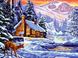 Раскраски по номерам Шале зимой (VK265) Babylon — фото комплектации набора