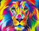 Картина по номерам Радужный лев (VP1343) Babylon — фото комплектации набора
