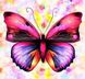 Алмазна мозаїка Бузковий метелик (ME21195) Диамантовые ручки (GU_188713) — фото комплектації набору