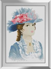 Картина алмазная вышивка Голубая шляпка Dream Art (DA-31343, Без подрамника) фото интернет-магазина Raskraski.com.ua