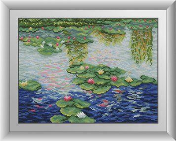 Алмазна мозаїка Латаття клод моне Dream Art (DA-30632) 33 х 44 см фото інтернет-магазину Raskraski.com.ua