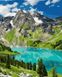 Картина по номерам Озеро в Альпах (BRM44528) — фото комплектации набора
