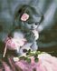 Картина из мозаики Девочка в розовом Никитошка (GJ5106, На подрамнике) — фото комплектации набора