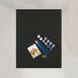 "Сияющие семейные ладошки" Набор для создания отпечатков на черном полотне (синие и розовые блестки) 40*50 — фото комплектации набора