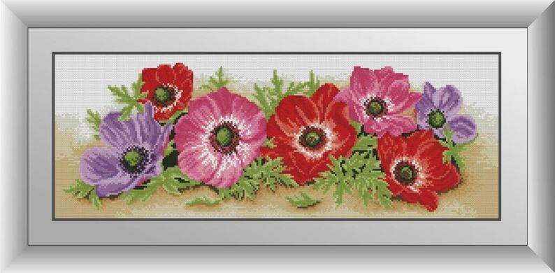 Набір алмазної вишивки Ароматні анемони Dream Art (DA-30994) 24 x 65 см фото інтернет-магазину Raskraski.com.ua