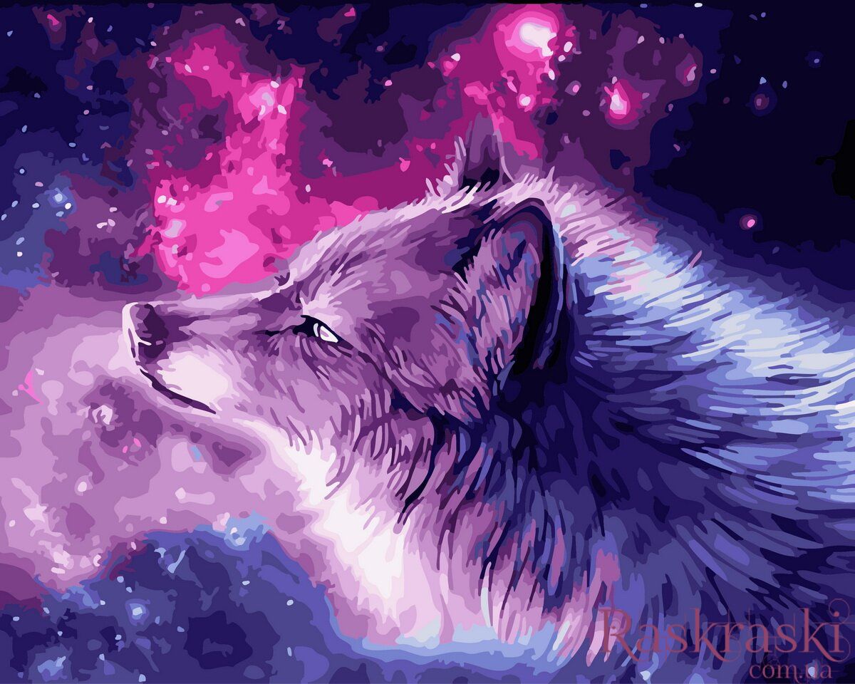 Картина космический волк