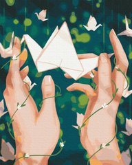 Картина по номерам Оригами © Anastasiia Kompaniiets (BS53638) (Без коробки)