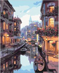 Рисование по номерам Канал в Венеции (BS7673) BrushMe (Без коробки)