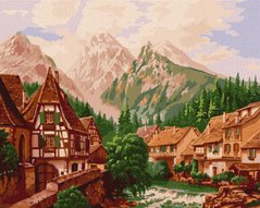 Картина за номерами Містечко в горах ©Сергій Лобач (KHO2880) Идейка (Без коробки)