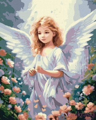 Картина по номерам Ангельская внешность ©art_selena_ua (KHO5121) Идейка (Без коробки)