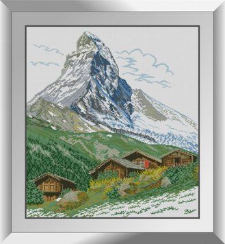 Картина алмазами Альпы Dream Art (DA-31208, Без подрамника) 53 x 59 см фото интернет-магазина Raskraski.com.ua