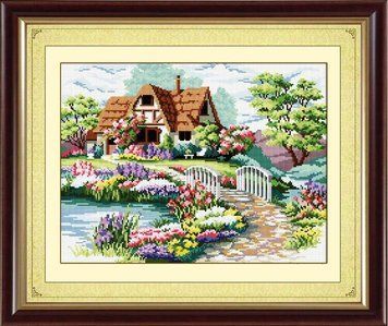 Алмазная живопись Домик мечты (полная зашивка, квадратные камни) Dream Art (DA-30068, Без подрамника) 36 х 48 см фото интернет-магазина Raskraski.com.ua