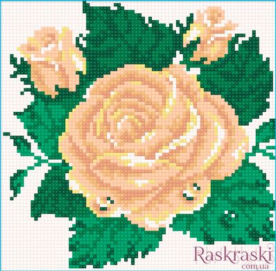 Картина з страз Бутон рози ТМ Алмазная мозаика (UA-026) фото інтернет-магазину Raskraski.com.ua