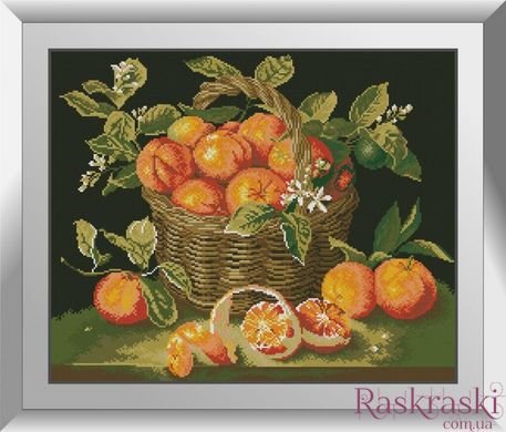 Картина из страз Апельсины Dream Art (DA-31358, Без подрамника) фото интернет-магазина Raskraski.com.ua