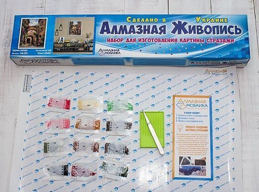 Картина алмазами Квітуча лаванда ТМ Алмазна мозаїка (DM-245) 40 х 25 см фото інтернет-магазину Raskraski.com.ua