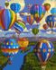 Картина по номерам Полет воздушных шаров (AS0034) ArtStory — фото комплектации набора
