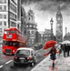 Картина из мозаики Дождливый Лондон (ME25111) Диамантовые ручки (GU_178229, На подрамнике) — фото комплектации набора