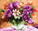 Картина по номерам Пурпурные цветы (BRM21527) — фото комплектации набора