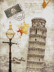 Набор алмазная мозаика Пизанская башня ColorArt (CLR-PST1004-1, На подрамнике) фото интернет-магазина Raskraski.com.ua