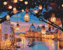 Картина за номерами Нічні вогні Венеції (BS52867) (Без коробки)