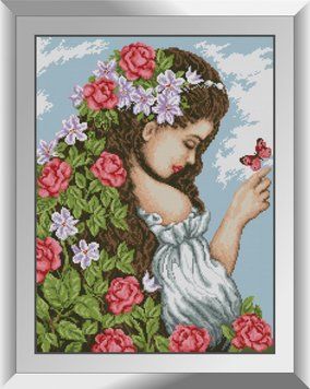 Алмазная живопись Образ весны Dream Art (DA-31344, Без подрамника) 45 x 60 см фото интернет-магазина Raskraski.com.ua