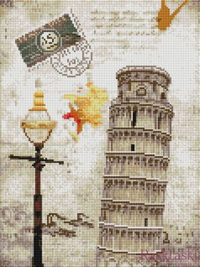 Набор алмазная мозаика Пизанская башня ColorArt (CLR-PST1004-1, На подрамнике) фото интернет-магазина Raskraski.com.ua