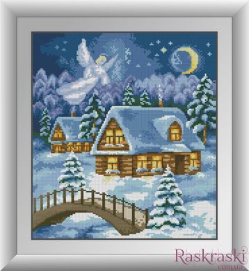 Алмазная живопись Зимняя ночь Dream Art (DA-31044, Без подрамника) фото интернет-магазина Raskraski.com.ua