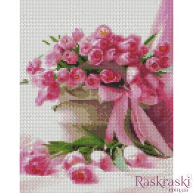 Картина из мозаики Букет любимый Strateg (SR-HX463, На подрамнике) фото интернет-магазина Raskraski.com.ua