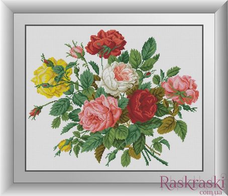 Картина з мозаїки Романтичні троянди Dream Art (DA-30794) фото інтернет-магазину Raskraski.com.ua