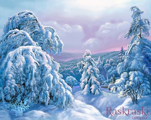 Набір алмазна вишивка Сніговий ліс ТМ Алмазная мозаика (DM-376) фото інтернет-магазину Raskraski.com.ua