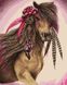 Раскраска для взрослых Лошадь с цветком (BRM28154) — фото комплектации набора