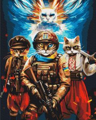 Раскраска по номерам Кошки Воины © Марианна Пащук (BS53863) (Без коробки)