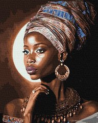 Картина по номерам Африканская красавица ©art_selena_ua (KHO2532) Идейка (Без коробки)