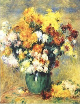 Алмазная мозаика Букет хризантем худ. Pierre-Auguste Renoir Диамантовые ручки (GU_189675, На подрамнике) 40 х 50 см фото интернет-магазина Raskraski.com.ua