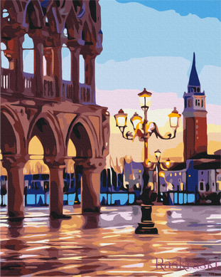Картина раскраска Вечерняя площадь Венеции (BS32268) BrushMe (Без коробки)