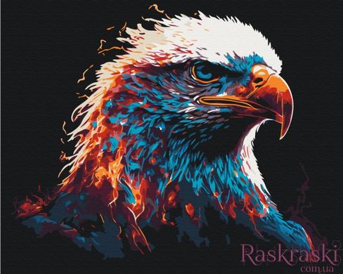 Полотно для малювання Полумʼяний орел (BSM-B53695) фото інтернет-магазину Raskraski.com.ua