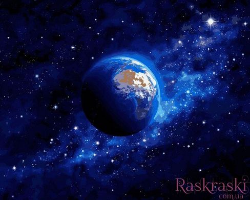 Картины по номерам Земля из космоса (VP1260) Babylon фото интернет-магазина Raskraski.com.ua