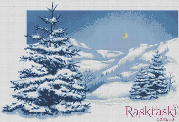 Алмазна картина Засніжені ялинки (57 х 82 см) Dream Art (DA-31487) фото інтернет-магазину Raskraski.com.ua