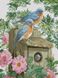 Алмазна вишивка Сад синіх птахів (38 х 51 см) Dream Art (DA-31741) — фото комплектації набору