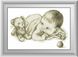 Набір алмазна вишивка Малюк з ведмедиком Dream Art (DA-30573) — фото комплектації набору