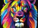 Раскраска по номерам Радужный лев (VKS001) Babylon — фото комплектации набора