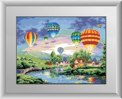 Алмазная техника Воздушные шары (полная зашивка, квадратные камни) Dream Art (DA-30157, Без подрамника) фото интернет-магазина Raskraski.com.ua
