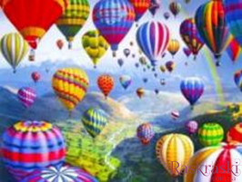 Картина из мозаики Воздушные шары (GM74981) Диамантовые ручки (GU_178160, На подрамнике) фото интернет-магазина Raskraski.com.ua
