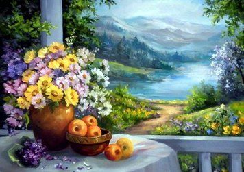 Алмазная картина Горный пейзаж My Art (MRT-TN363, На подрамнике) 40 х 50 см фото интернет-магазина Raskraski.com.ua