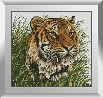 Набор алмазной вышивки Наблюдатель (тигр) Dream Art (DA-31246, Без подрамника) 45 x 48 см фото интернет-магазина Raskraski.com.ua