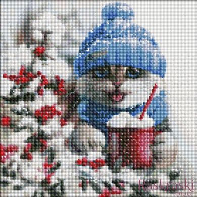Картина зі страз Зимова радість Ідейка (AMO7578)